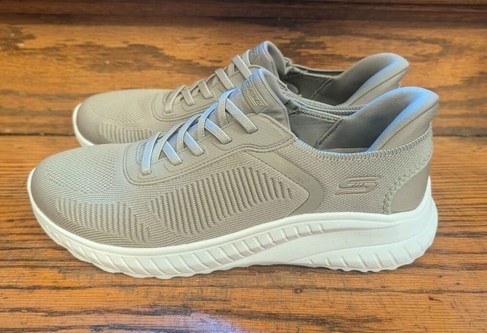 Skechers Hands Free Bobs Sport Squad Shoes Women's 9.5 Muse Beige